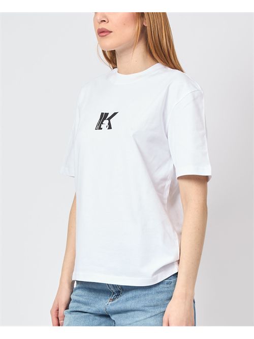 T-shirt basique Karl Lagerfeld pour femme avec logo KARL LAGERFELD | A1W17031100